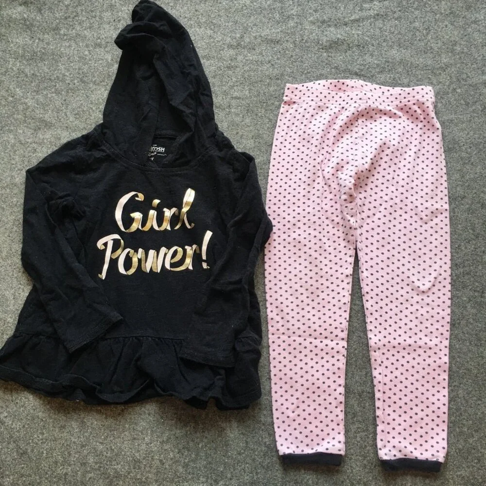 Toddler Girl‎ Size 3/3T Clothing Lot 5x Pieces Bulk Winter Preppy Organic Cotton